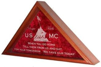 Marine Corps Gifts, Marine Corps Flag Case great Marine Corps Gift, 3'x5' cherry flag