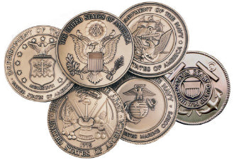 Marine Corps Brass service medallion.