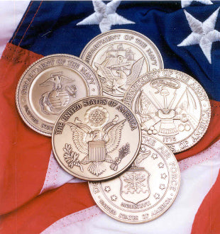Marine Corps Brass service medallion.