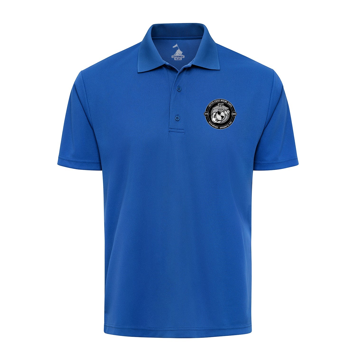 250th USMC Birthday Subdued Shield Performance Polo Shirt