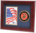 US Marine Corps Medallion Portrait Picture Frame - 4 x 6 Picture Opening