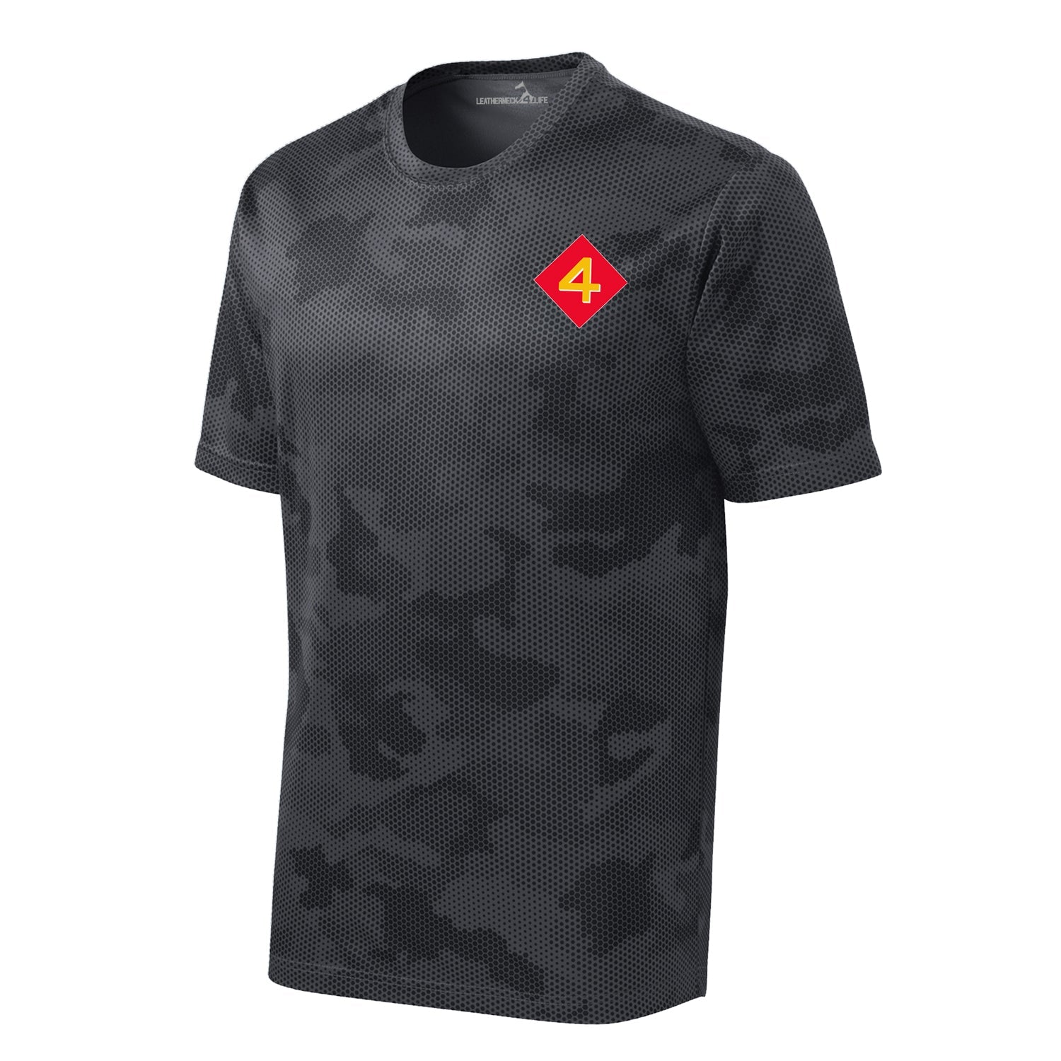 Camohex 4th Division Left Chest Performance T-Shirt