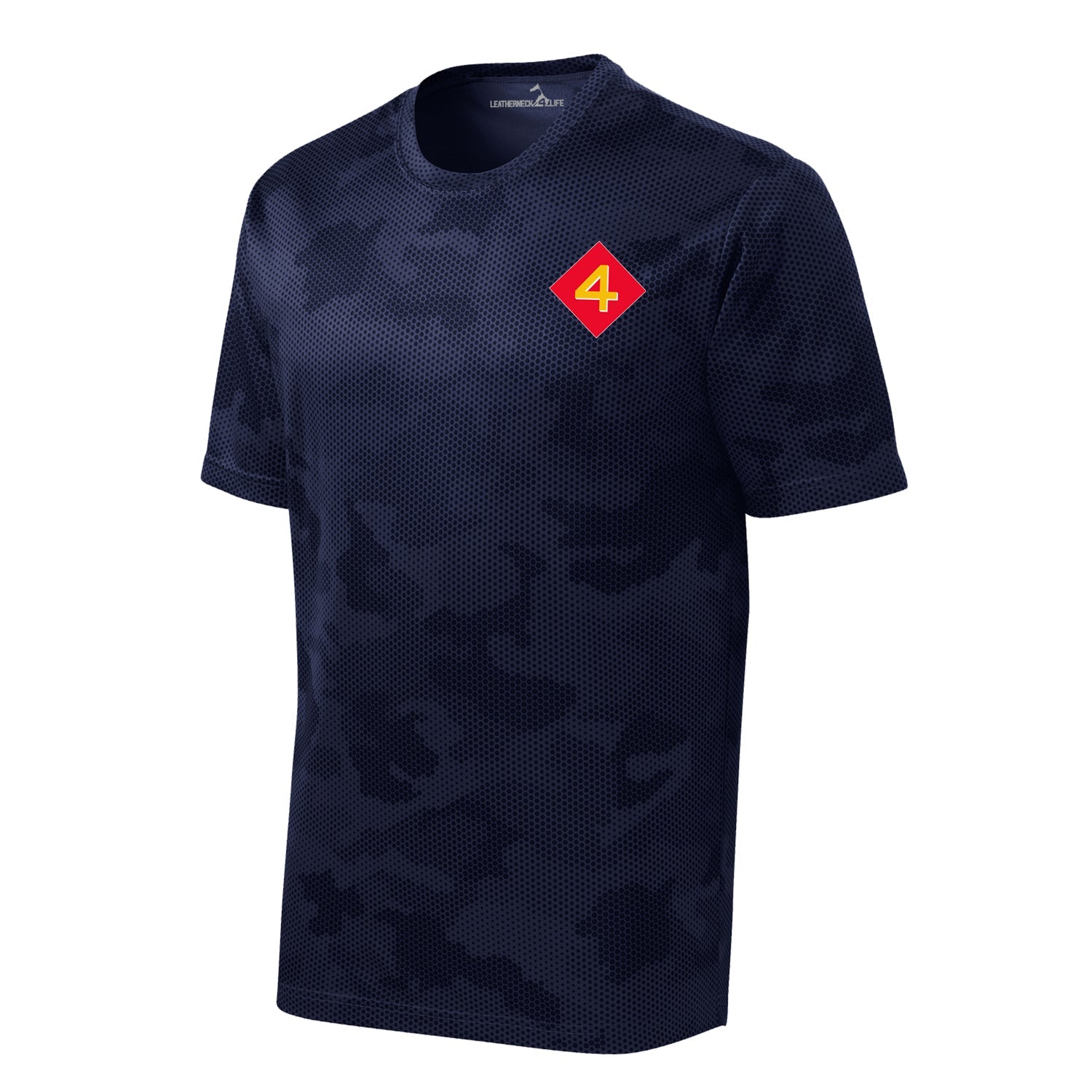 Camohex 4th Division Left Chest Performance T-Shirt