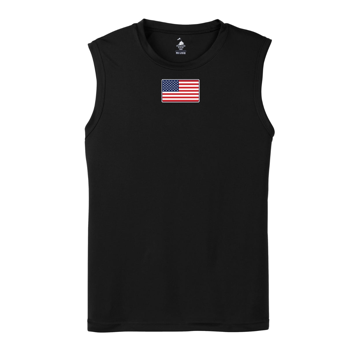 Amercian Flag Sleeveless Performance Shirt