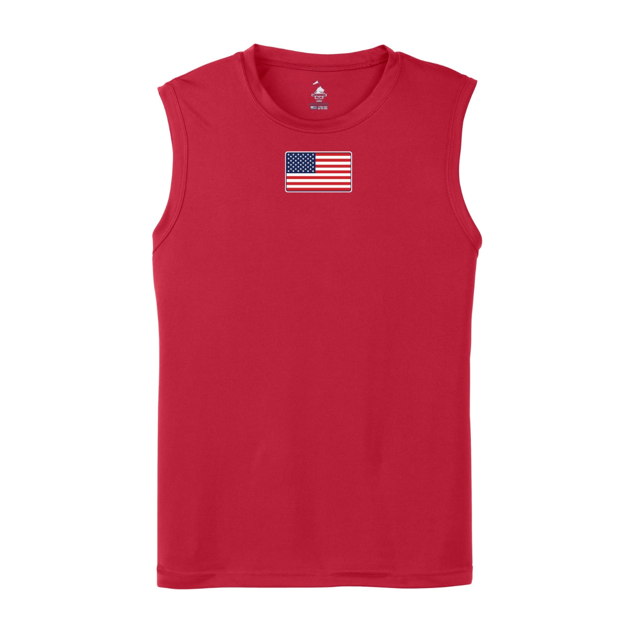 Amercian Flag Sleeveless Performance Shirt