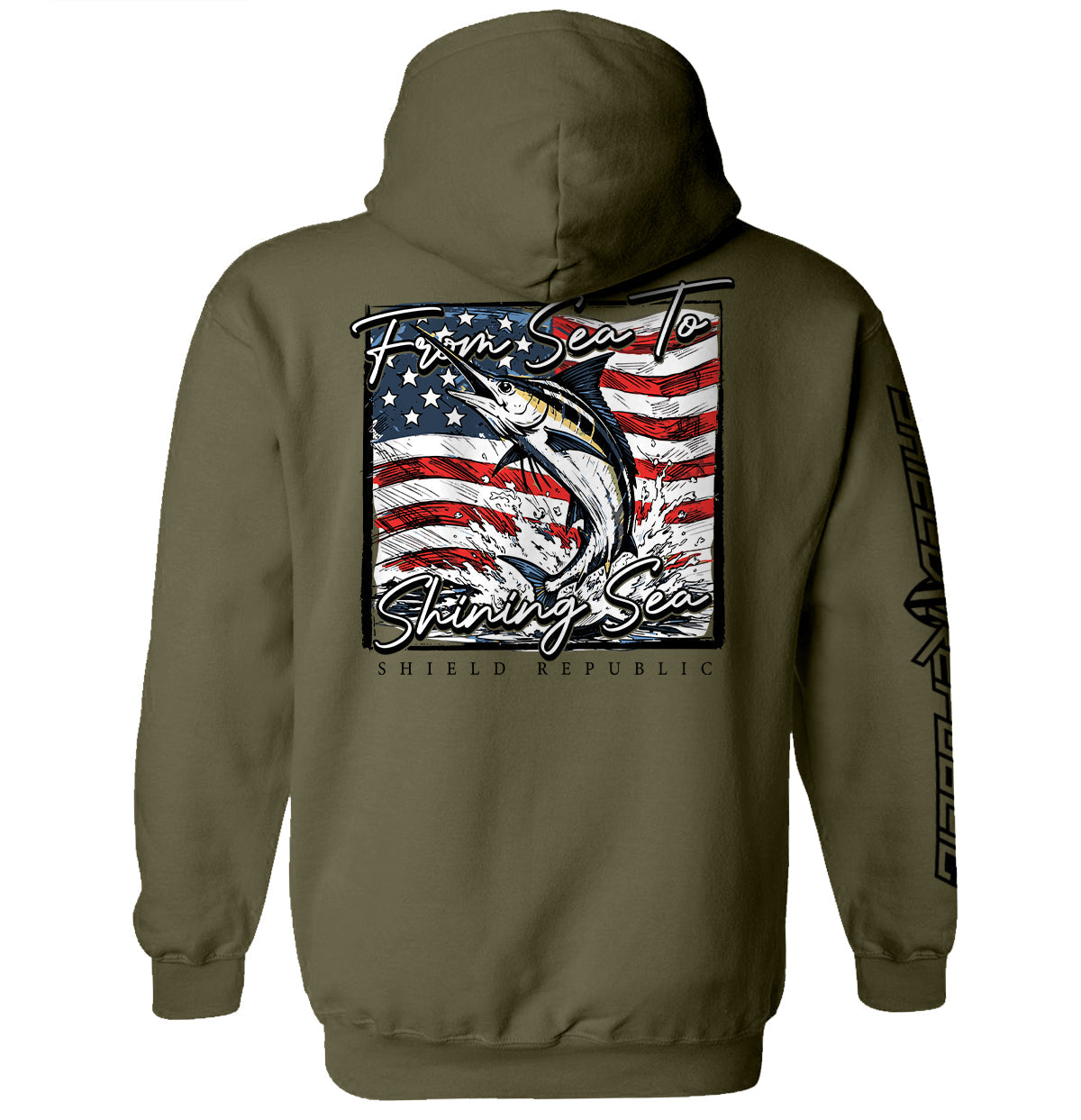 From Sea To Shining Sea Marlin (Back Print)