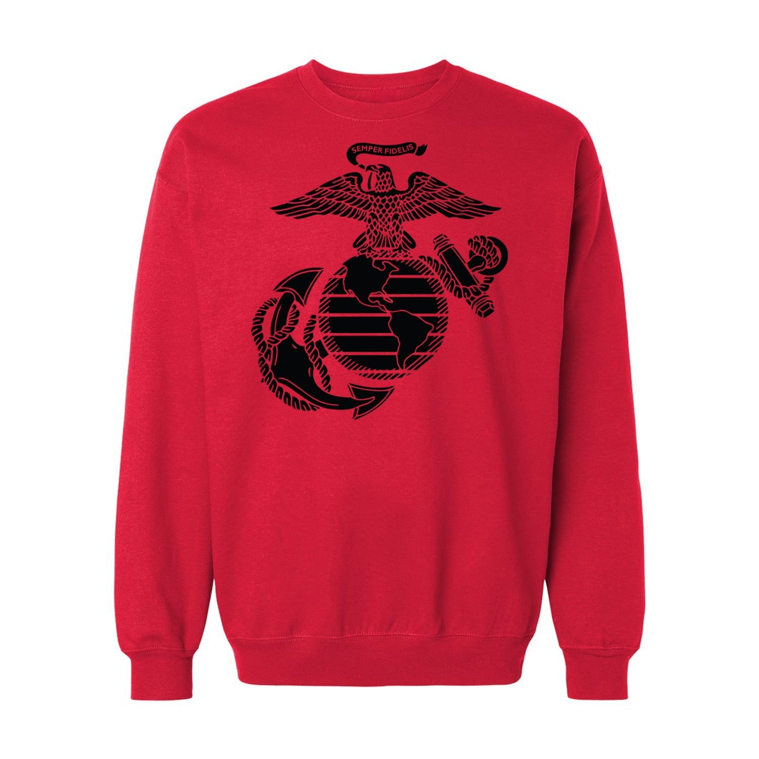 Eagle Globe & Anchor Blackout Crewneck Sweatshirt