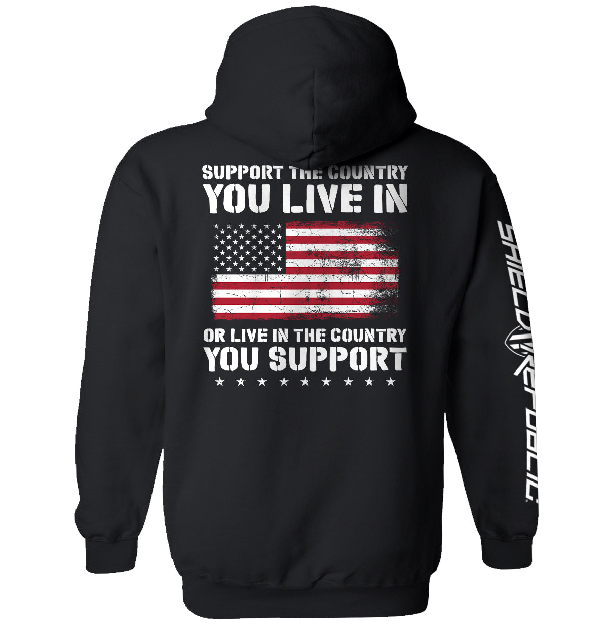 Support The Country You Live In Flag
