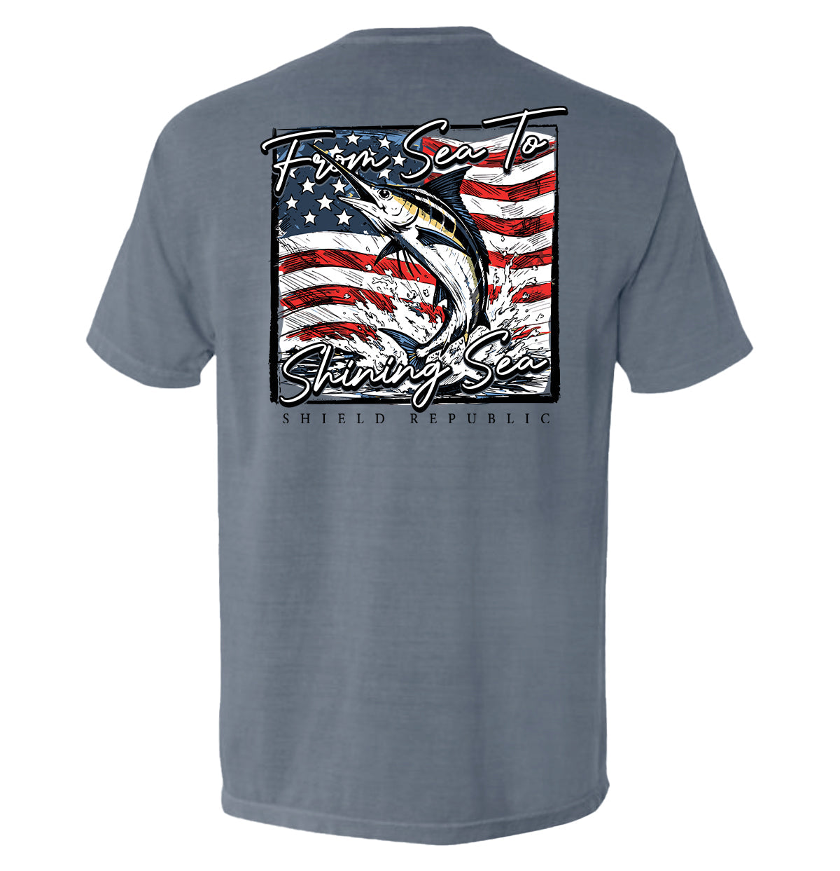 From Sea To Shining Sea Marlin (Back Print)