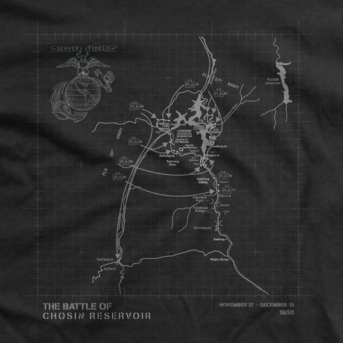 BATTLE MAP ECLIPSE:  THE FROZEN CHOSIN T-SHIRT