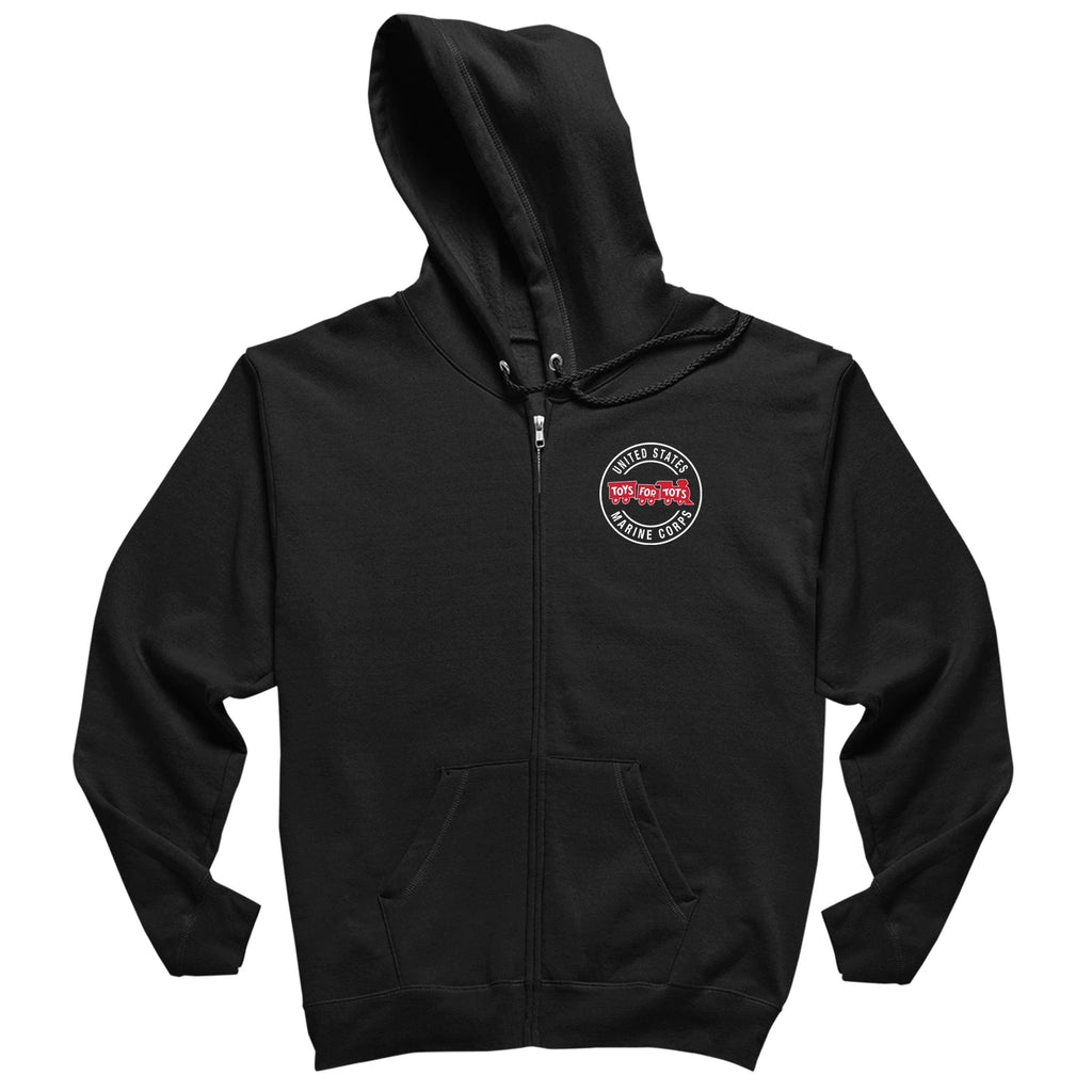 Circle TFT Chest Seal Screen Printed Full-Zip Hoodie
