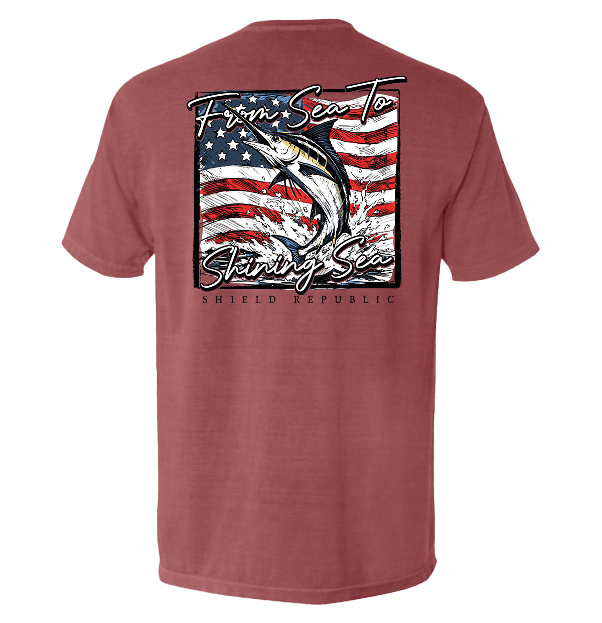 From Sea To Shining Sea Marlin (Back Print)