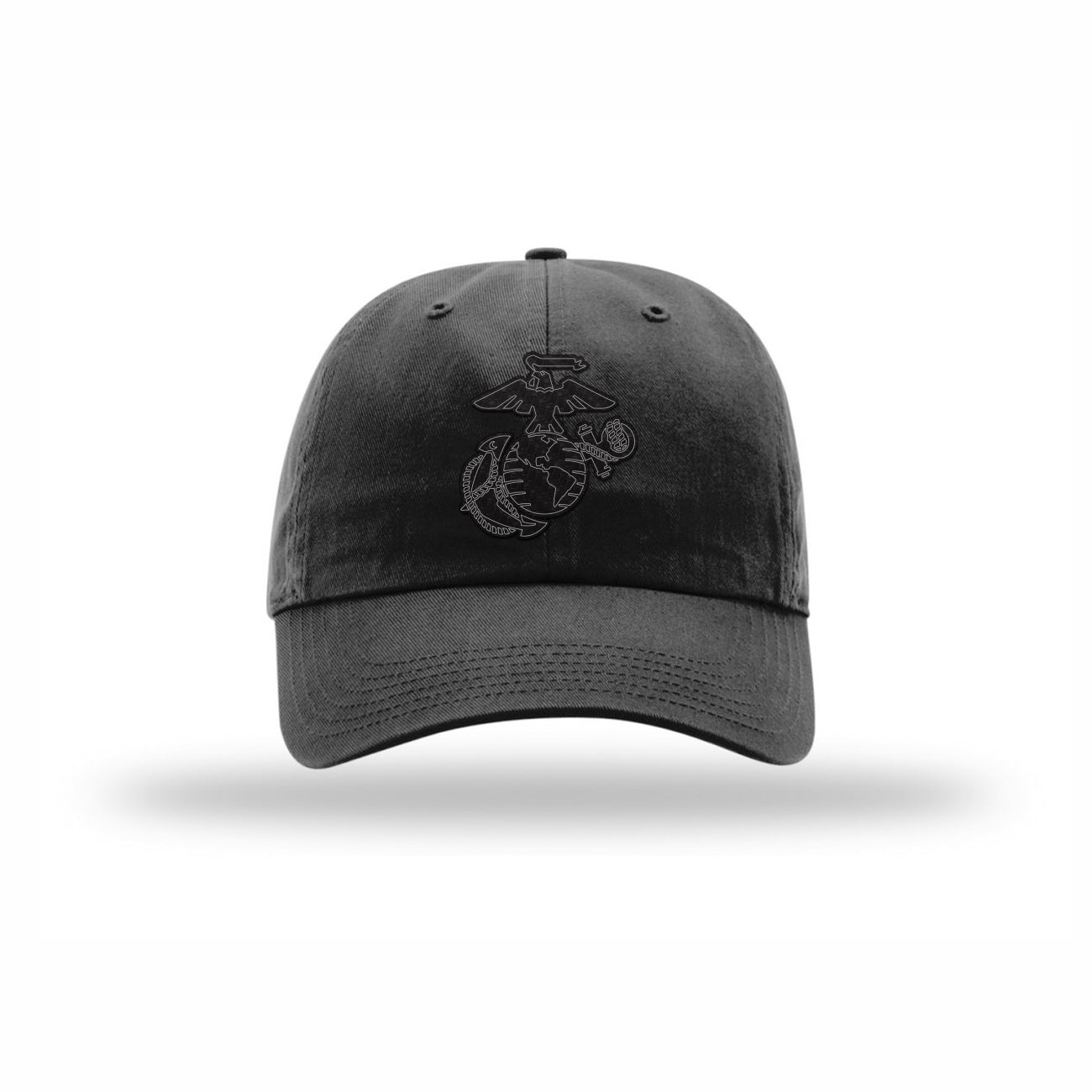 Eagle Globe & Anchor Carbon Fiber Patch Dad Hat