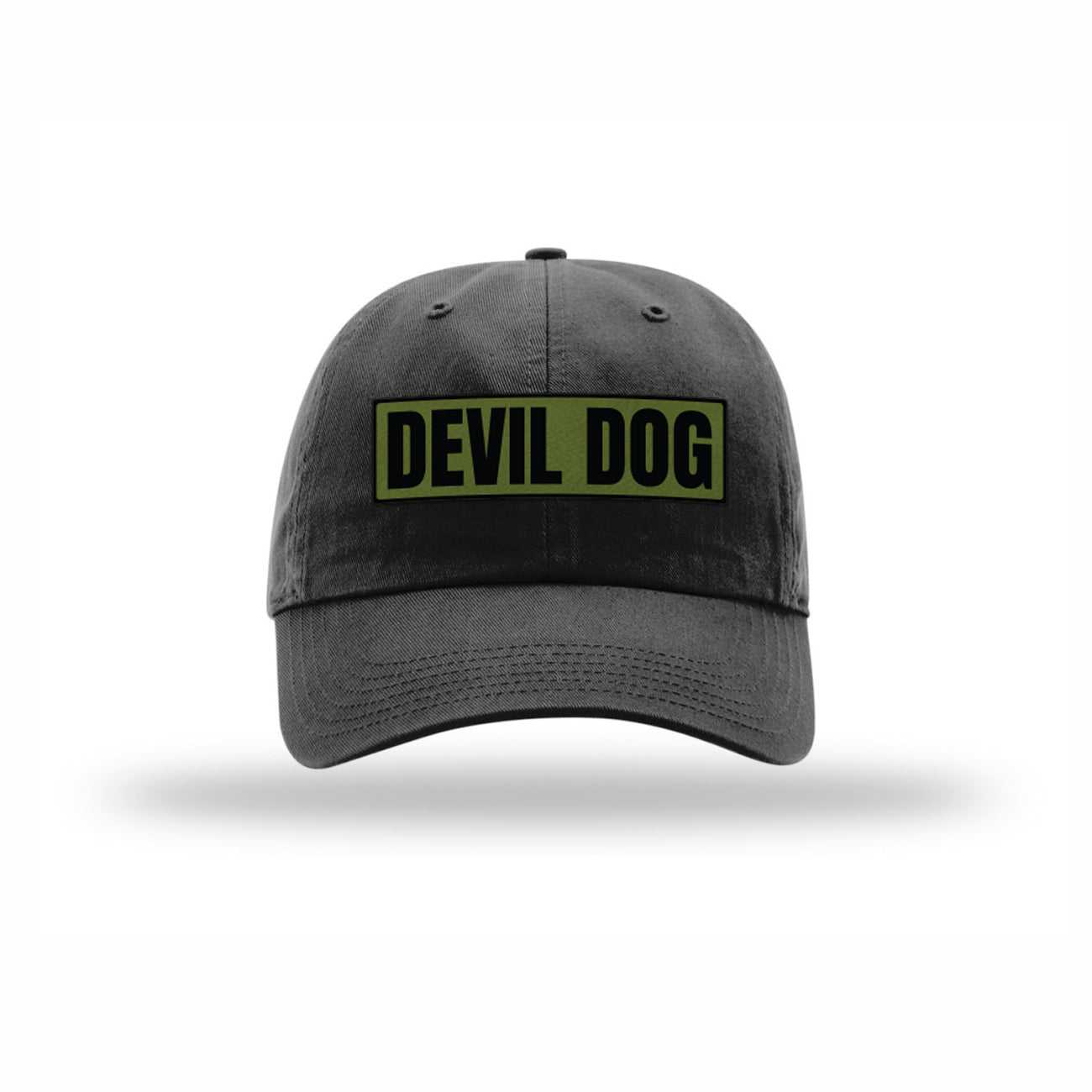 Devil Dog OD Green Patch Dad Hat