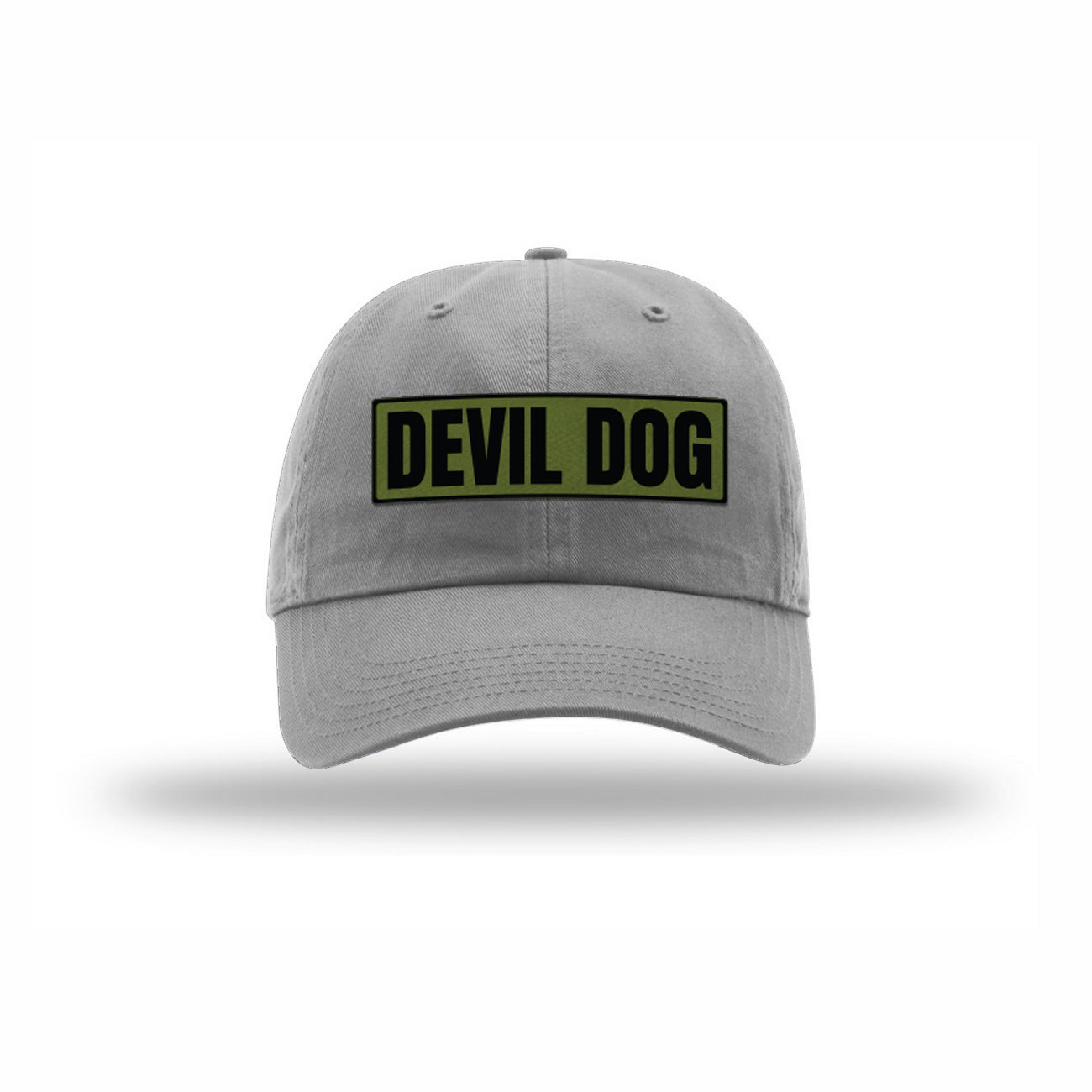 Devil Dog OD Green Patch Dad Hat