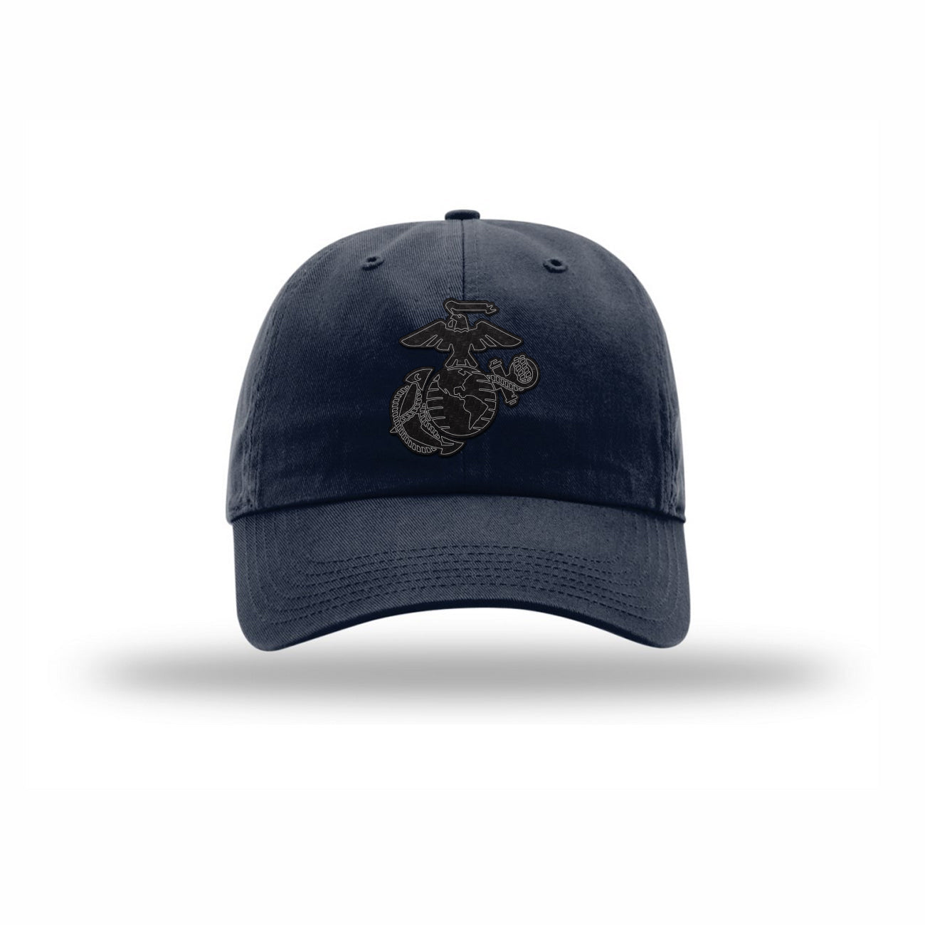 Eagle Globe & Anchor Carbon Fiber Patch Dad Hat