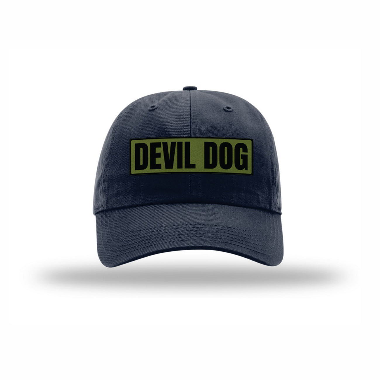 Devil Dog OD Green Patch Dad Hat