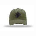Eagle Globe & Anchor Carbon Fiber Patch Dad Hat