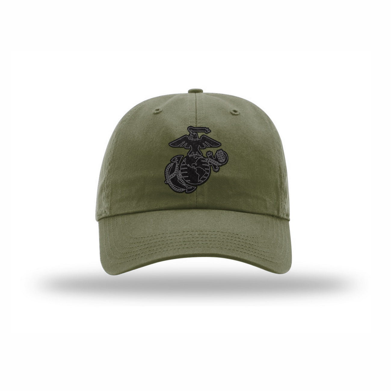 Eagle Globe & Anchor Carbon Fiber Patch Dad Hat