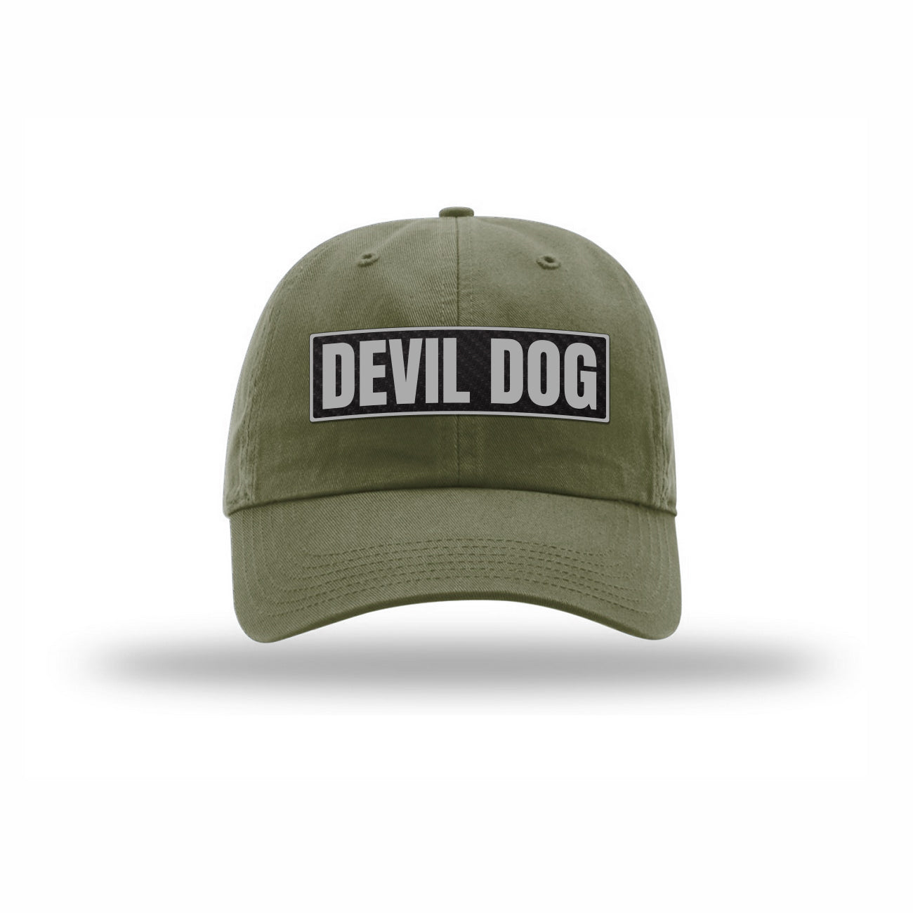 Devil Dog Carbon Fiber Patch Dad Hat