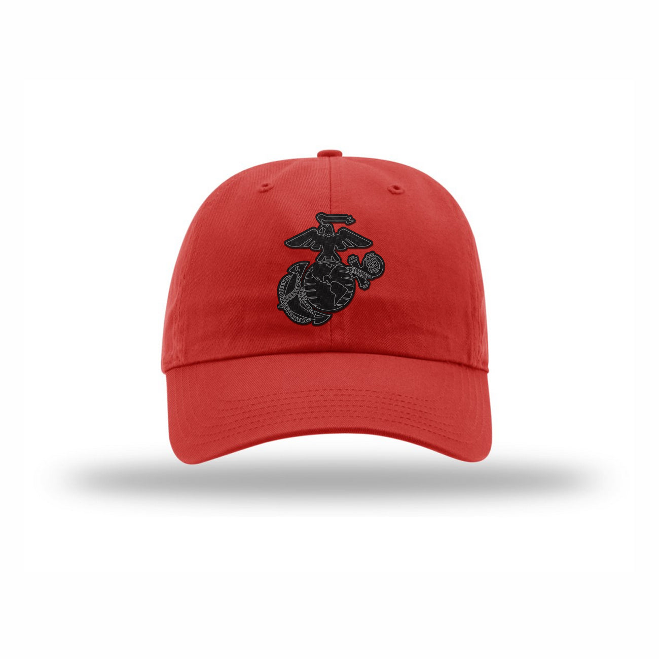 Eagle Globe & Anchor Carbon Fiber Patch Dad Hat