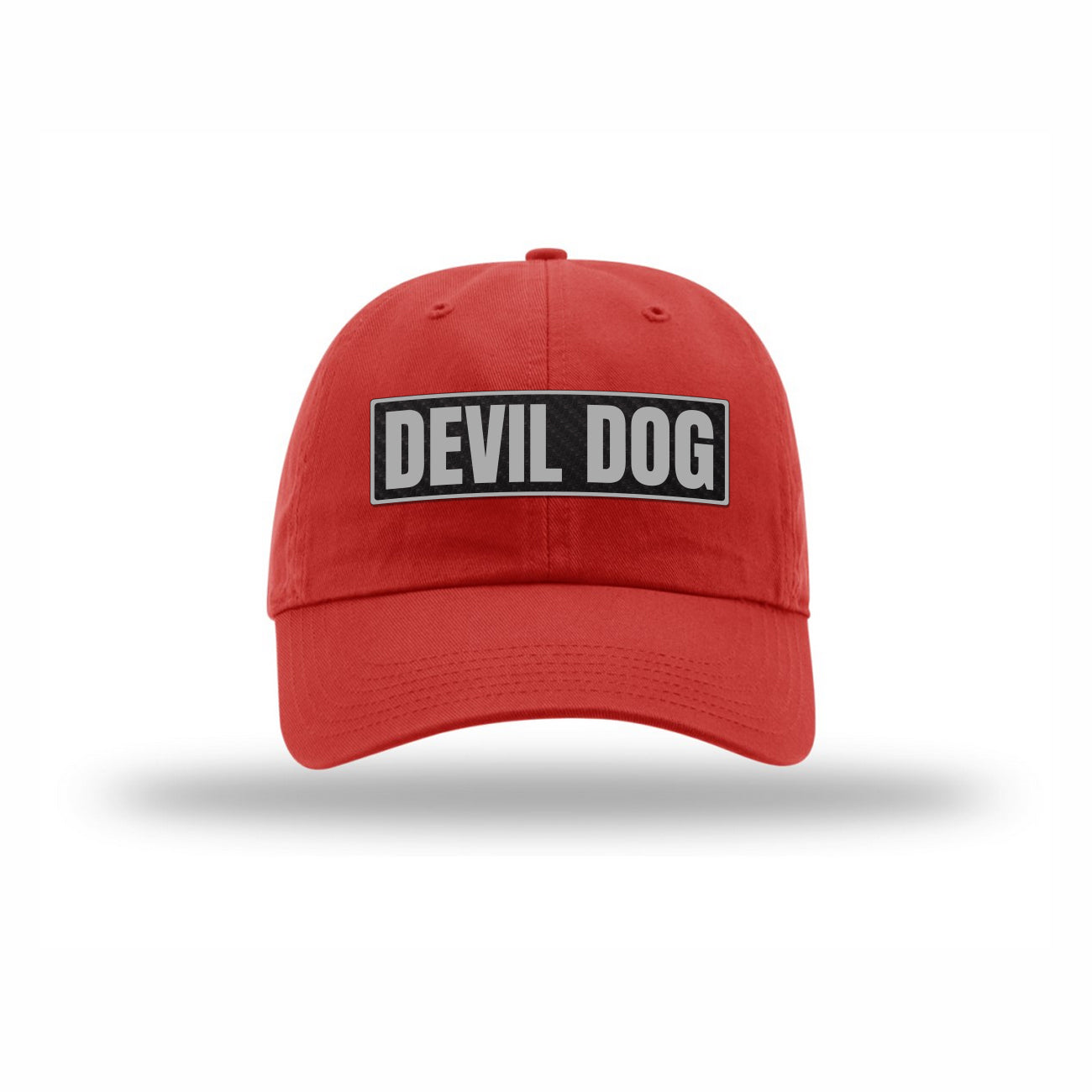 Devil Dog Carbon Fiber Patch Dad Hat