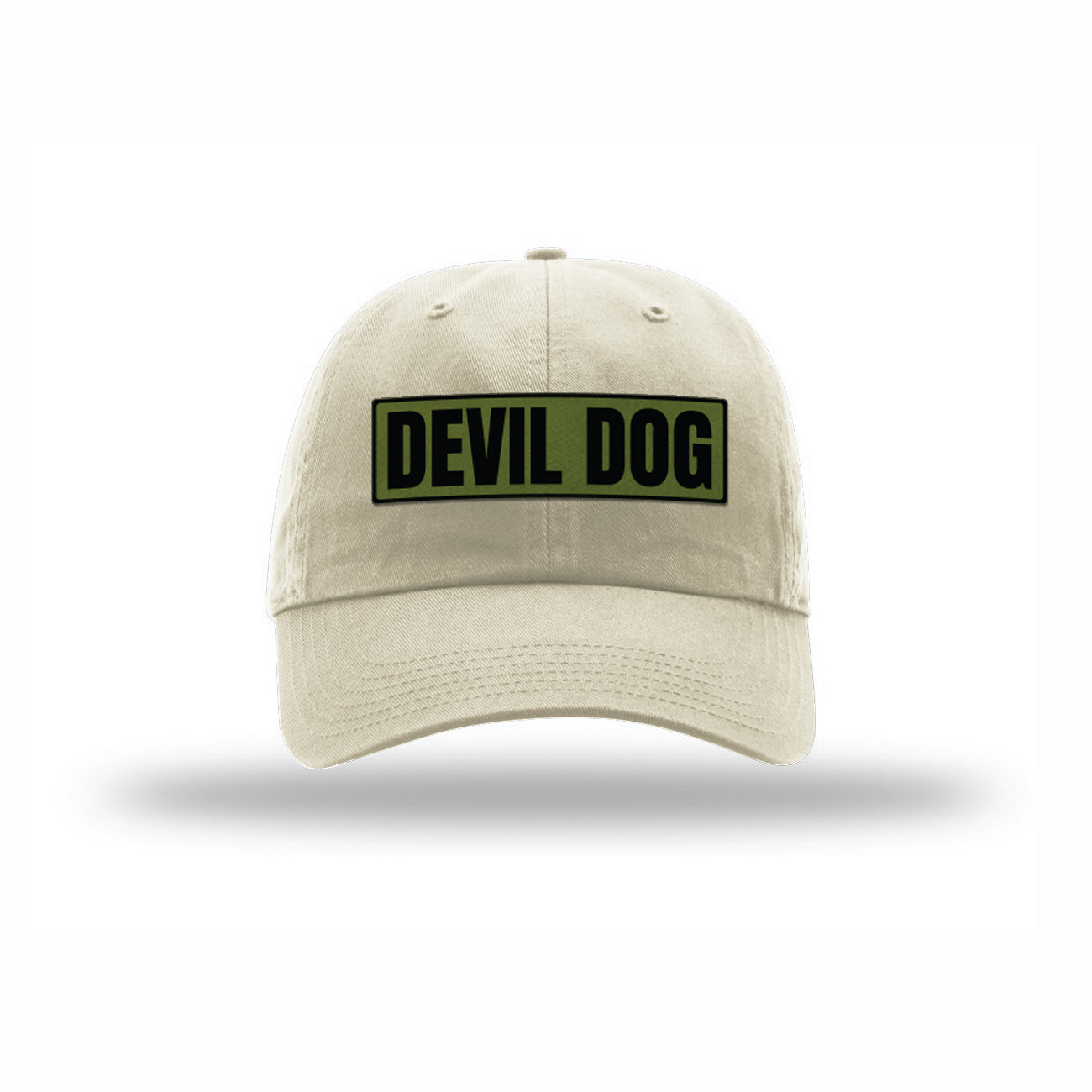 Devil Dog OD Green Patch Dad Hat