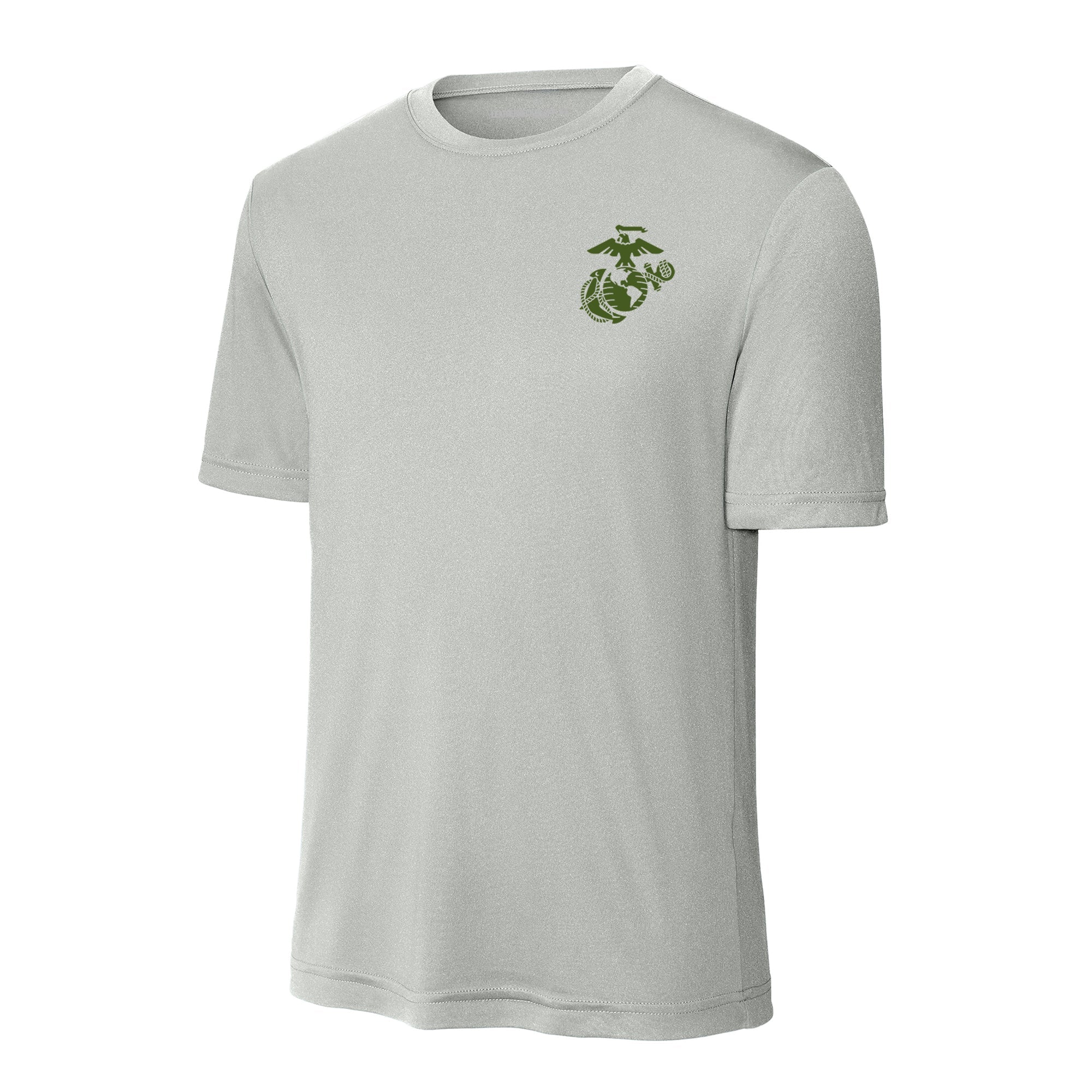 Eagle Globe & Anchor OD Green Left Chest Performance T-Shirt