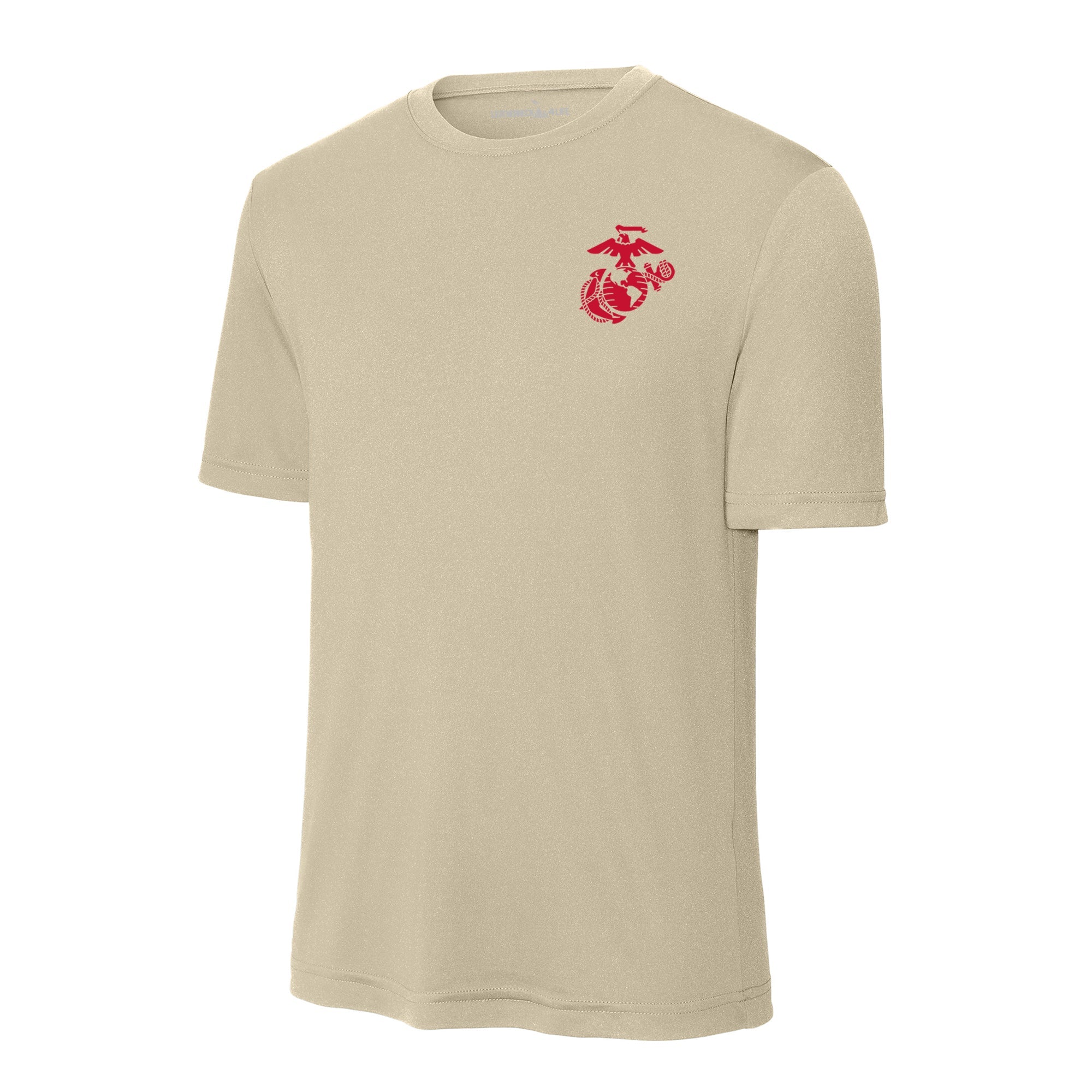 Eagle Globe & Anchor Red Left Chest Performance T-Shirt
