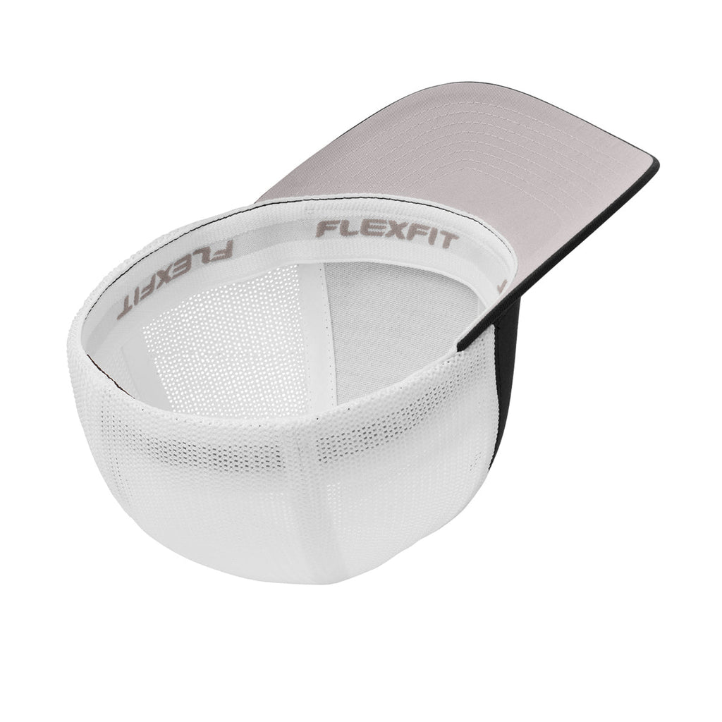 Flexfit Eagle Globe & Anchor Carbon Fiber Patch Structured Trucker