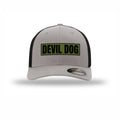 Flexfit Devil Dog OD Green Patch Structured Trucker