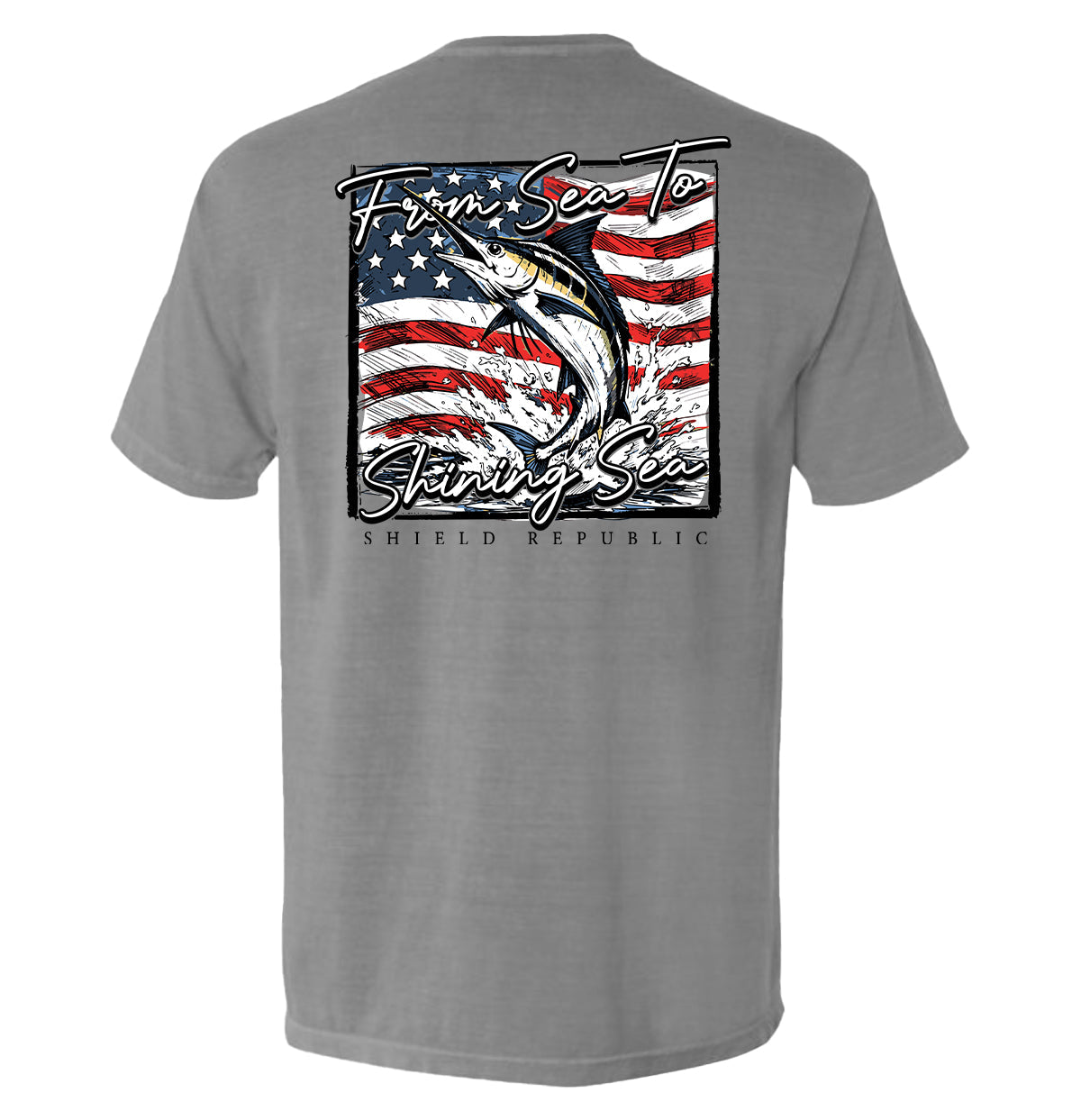 From Sea To Shining Sea Marlin (Back Print)