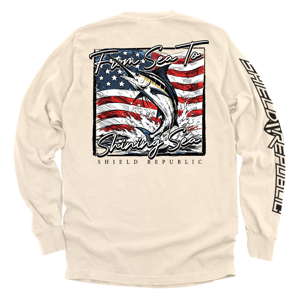 From Sea To Shining Sea Marlin (Back Print)