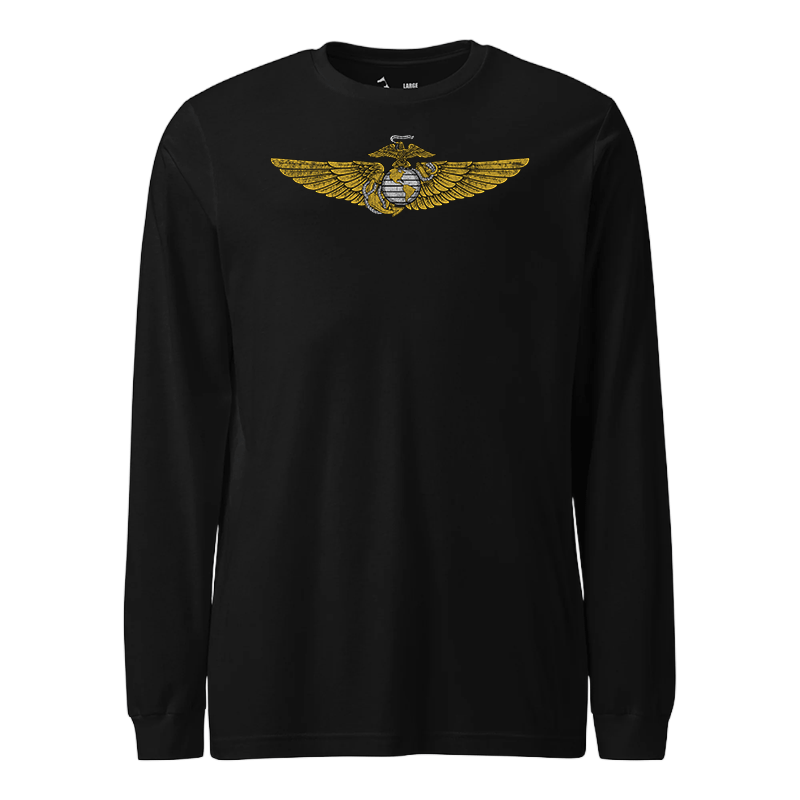 USMC Aviation Wings Longsleeve T-Shirt