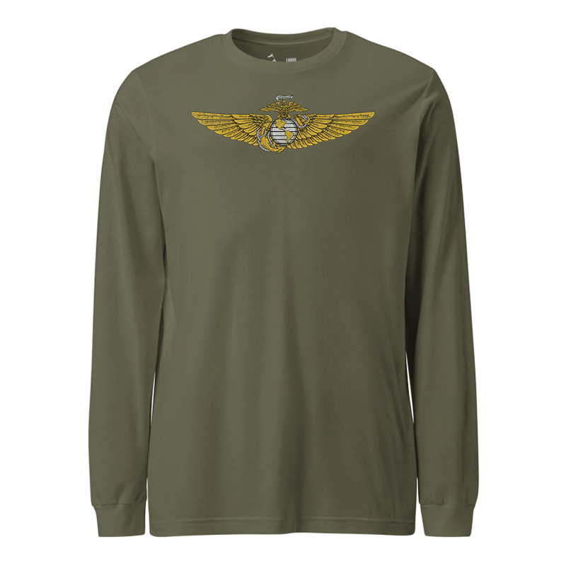 USMC Aviation Wings Longsleeve T-Shirt