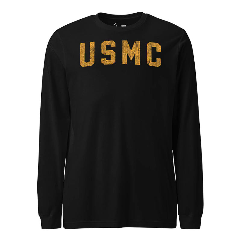 USMC Gold Arch  Longsleeve T-Shirt