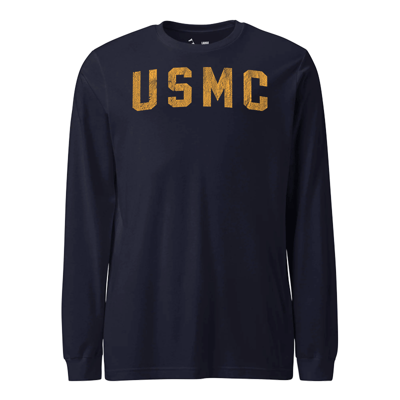 USMC Gold Arch  Longsleeve T-Shirt