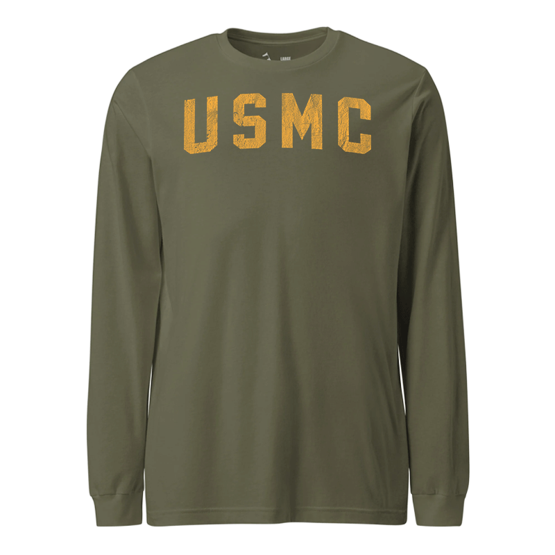 USMC Gold Arch  Longsleeve T-Shirt