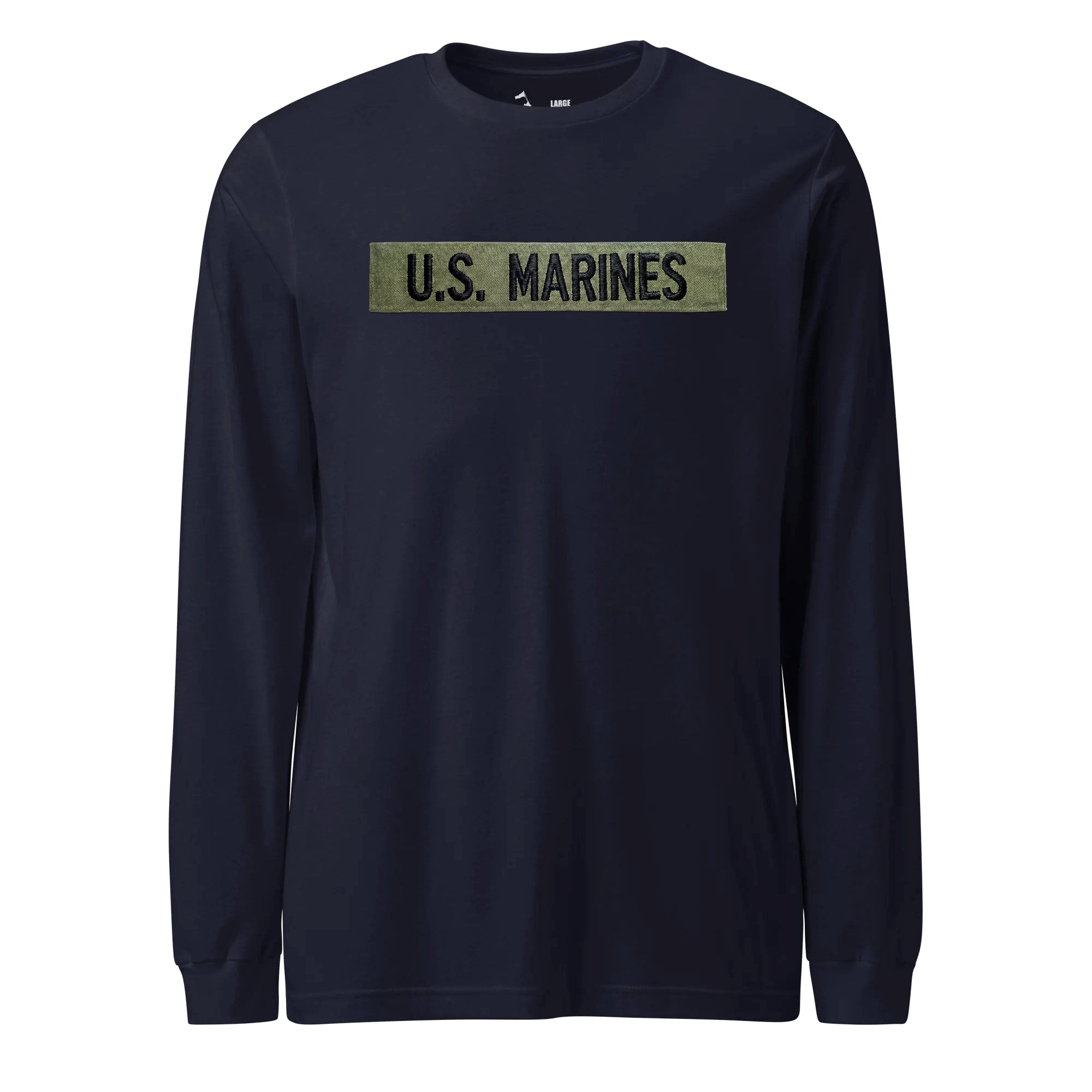 U.S. Marines OD Green Uniform Tape Long Sleeve T-Shirt