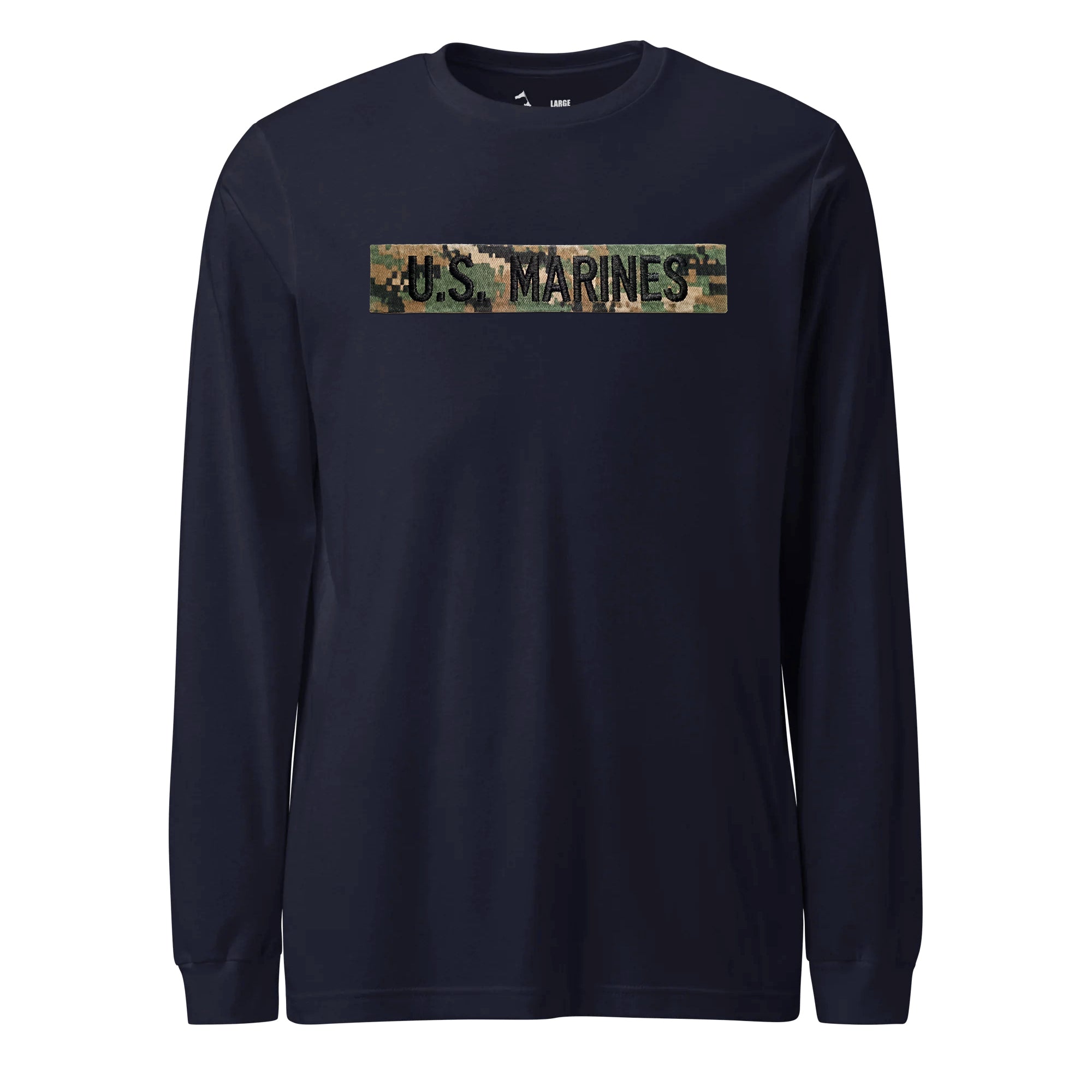 U.S. Marines Woodland Marpat Uniform Tape Long Sleeve T-Shirt