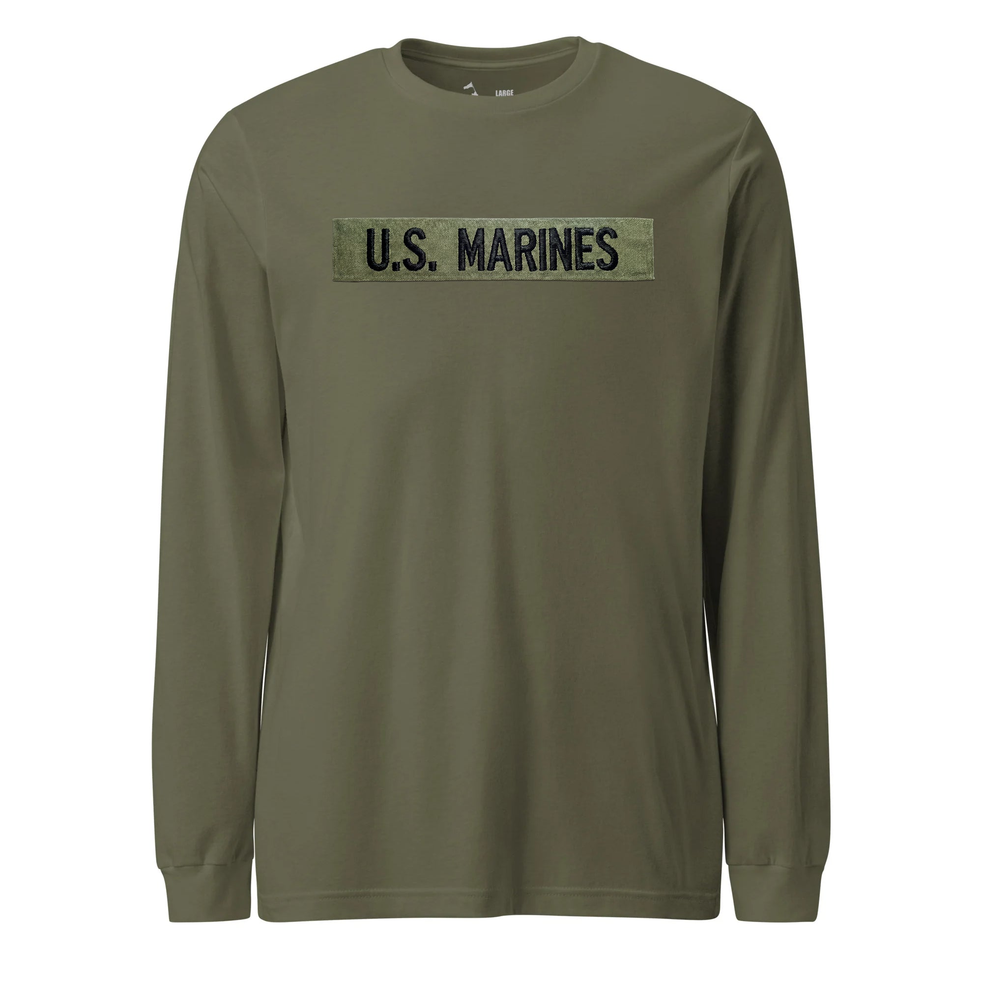 U.S. Marines OD Green Uniform Tape Long Sleeve T-Shirt