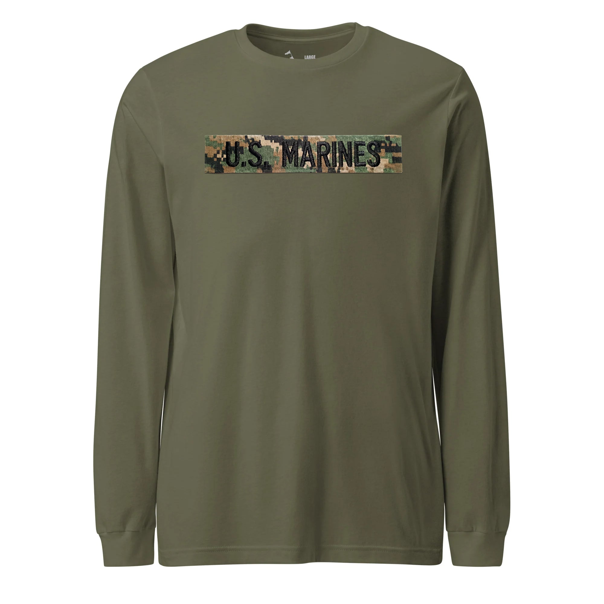 U.S. Marines Woodland Marpat Uniform Tape Long Sleeve T-Shirt
