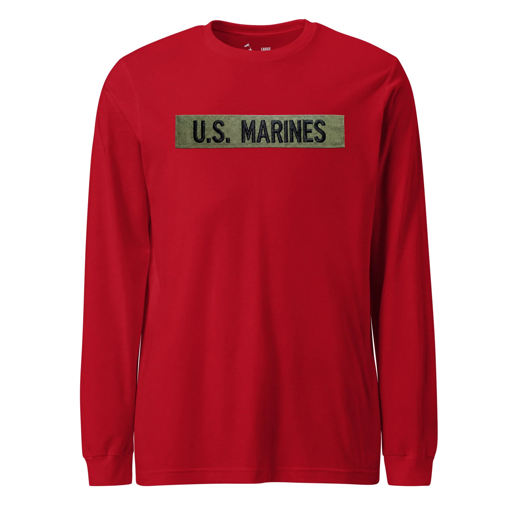 U.S. Marines OD Green Uniform Tape Long Sleeve T-Shirt