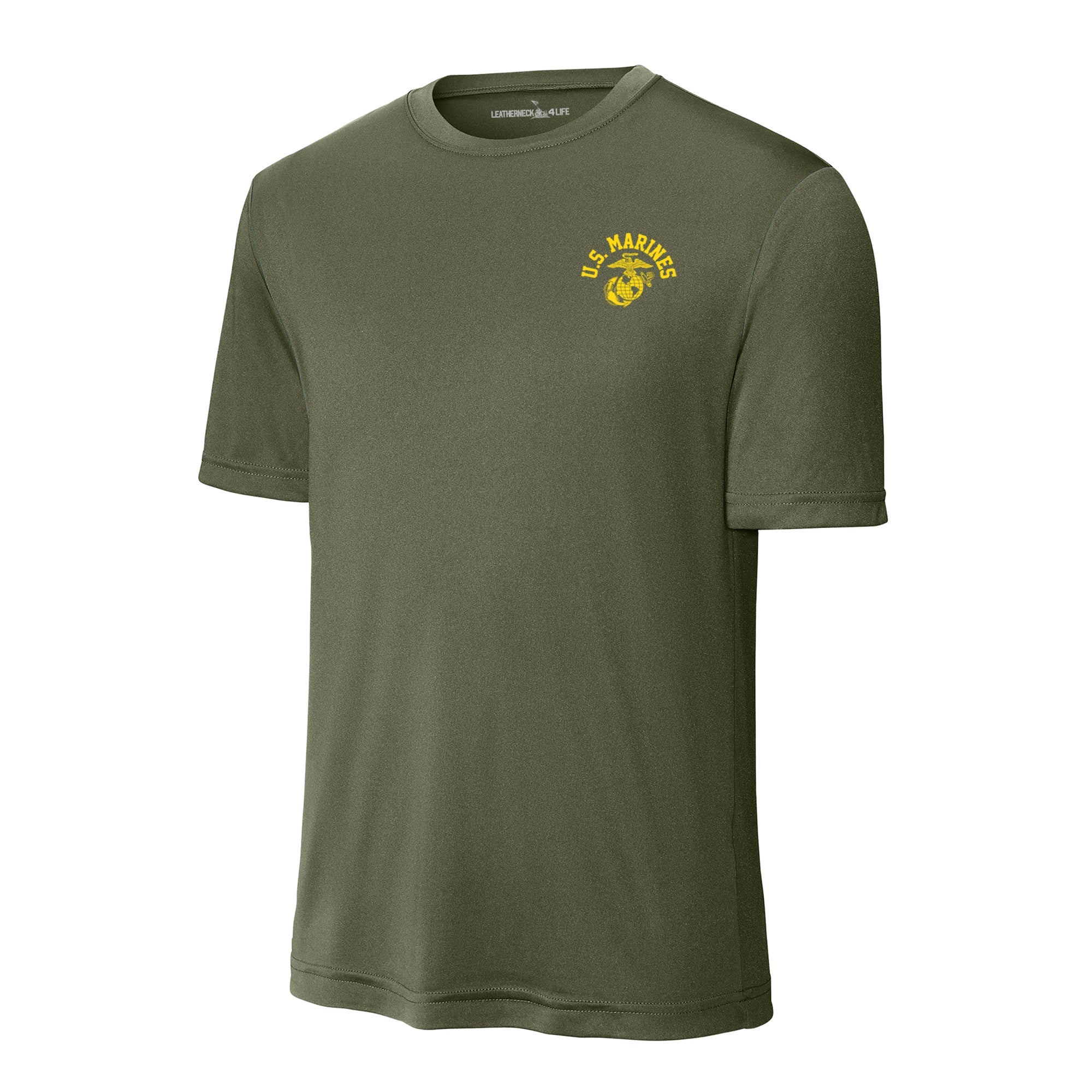 Old School Gold Left Chest Logo Performance T-Shirt