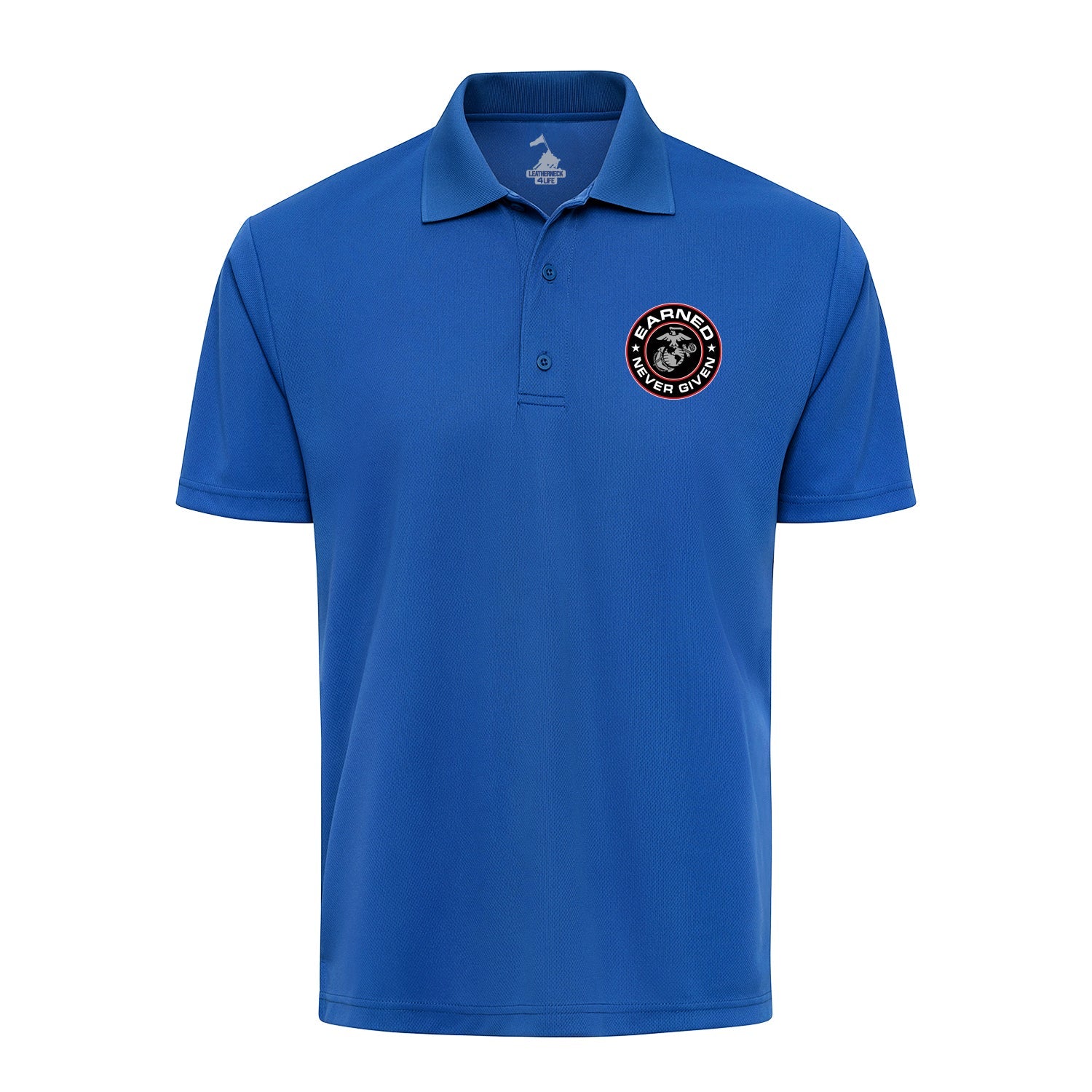 Earned Never Given Circle Performance Polo Shirt