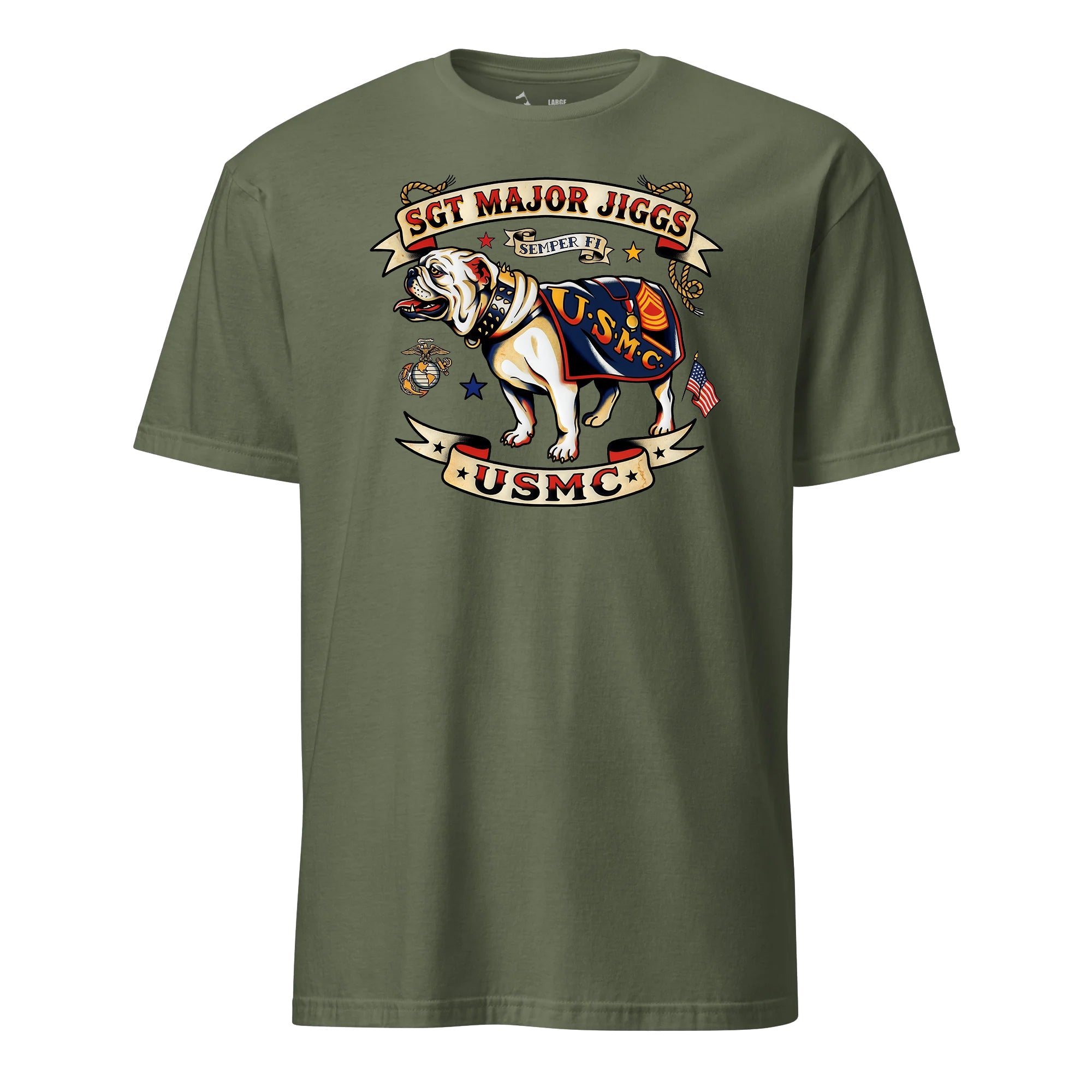 Sgt Major Jiggs Vintage Tattoo T-Shirt