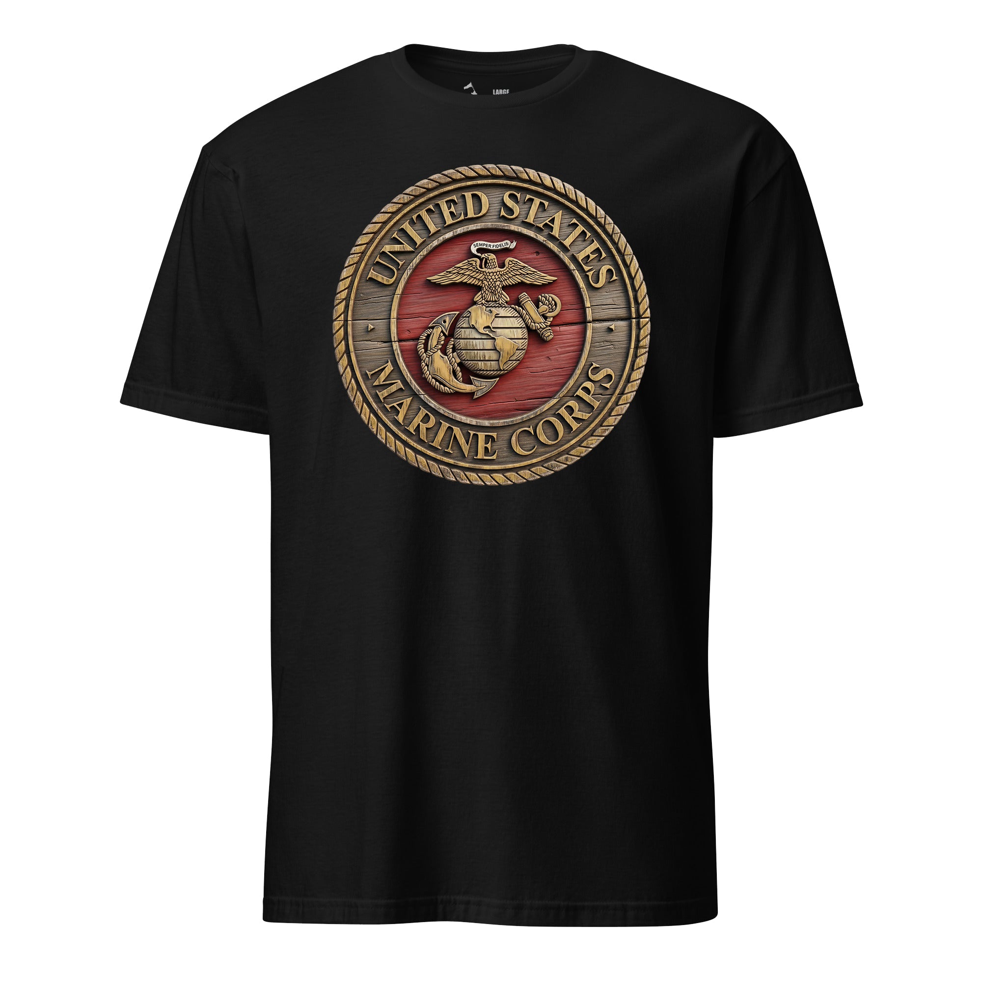 Wooden USMC Seal T-Shirt