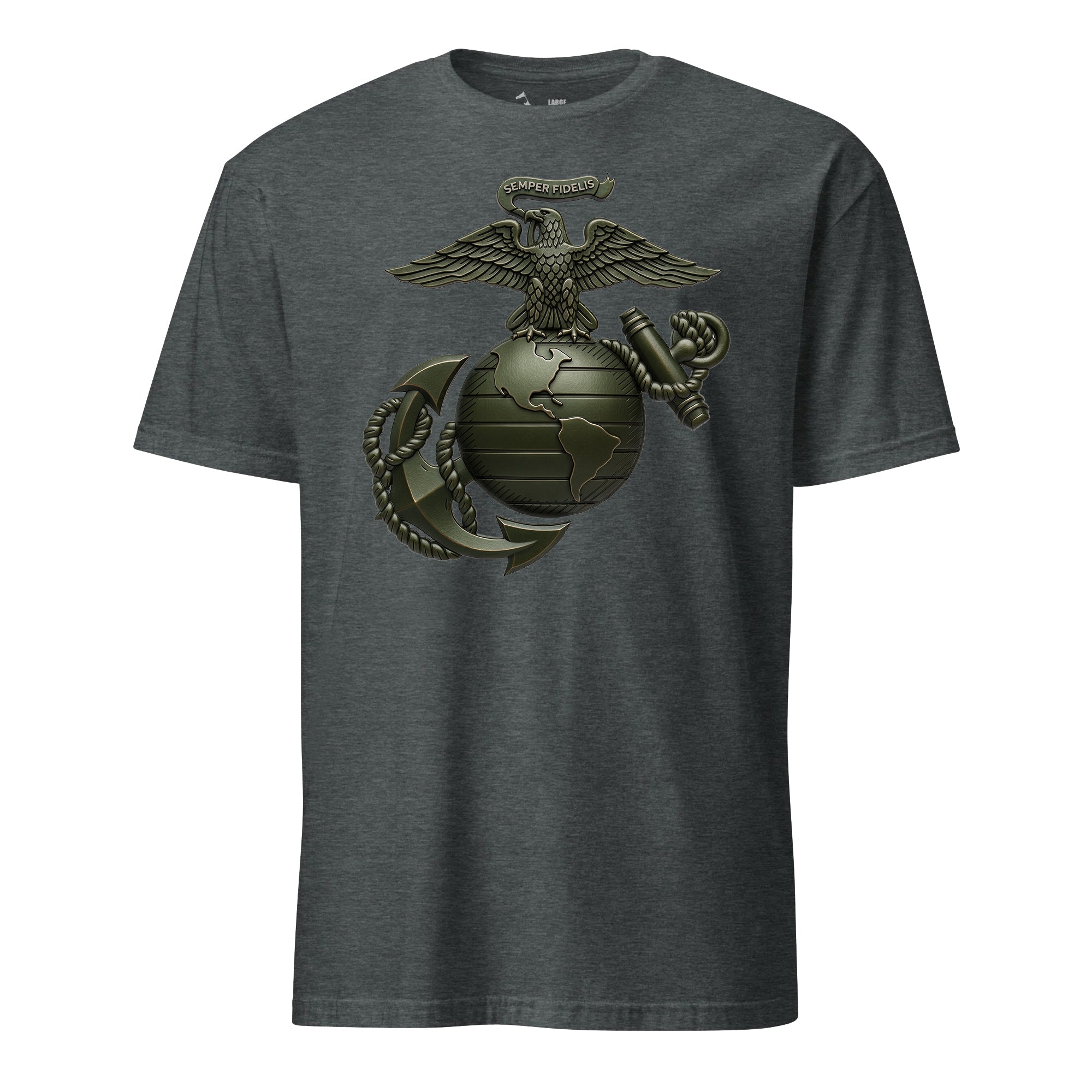 Matte OD Green Eagle Globe & Anchor T-Shirt