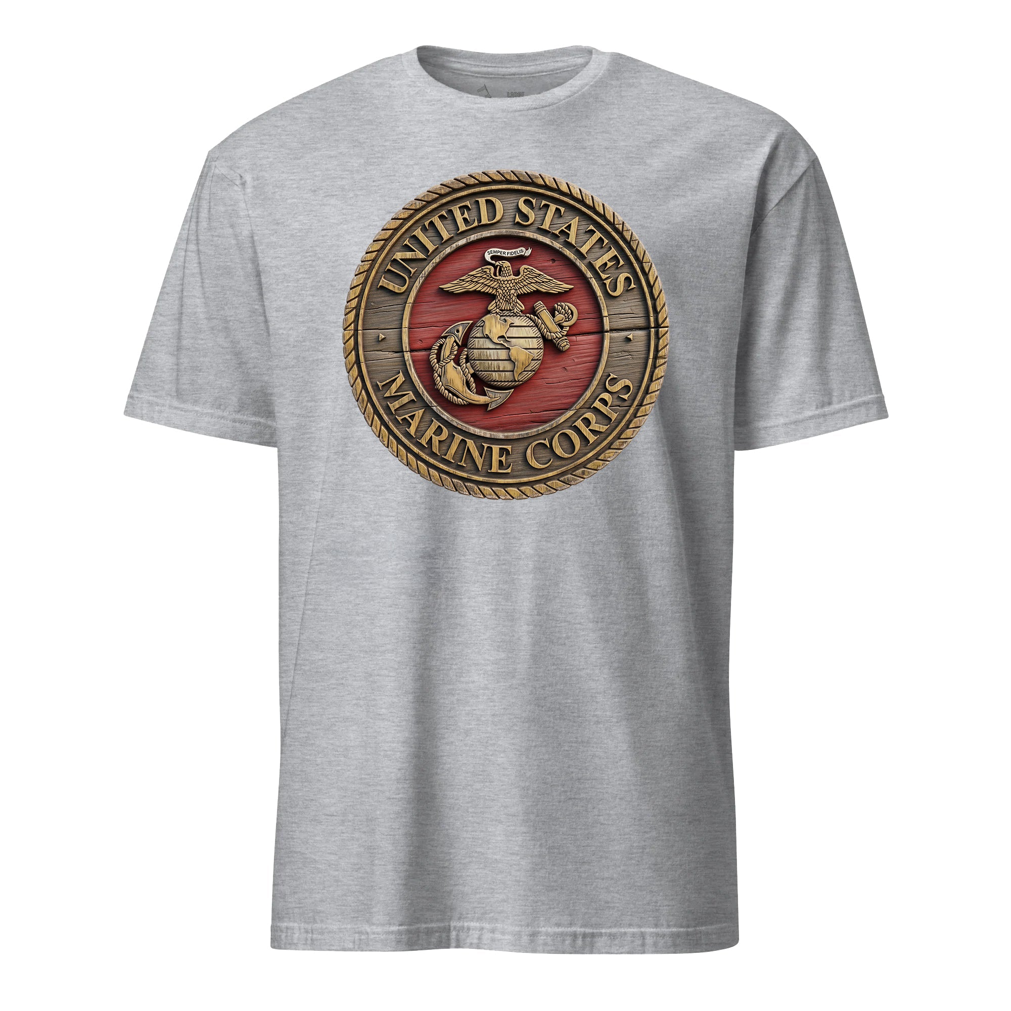 Wooden USMC Seal T-Shirt