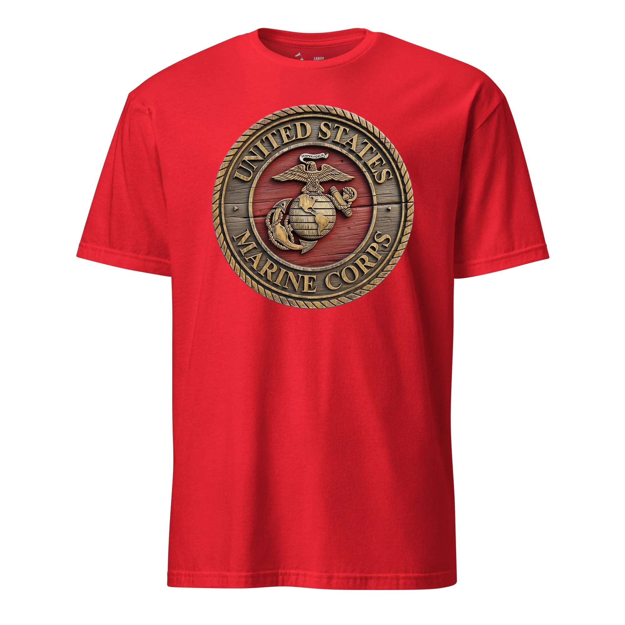Wooden USMC Seal T-Shirt